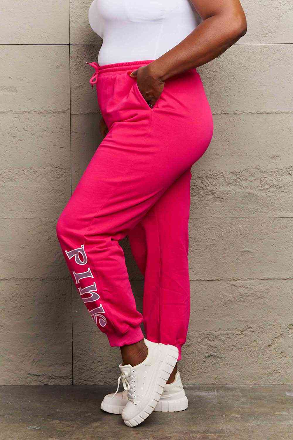   PINK Graphic Sweatpants Bazaarbey