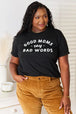 Simply Love GOOD MOMS SAY BAD WORDS Graphic Tee Trendsi