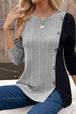  Long Sleeve Knit Top Trendsi