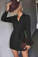 Belted  High-Low Shirt Dress -BazaarBey - www.shopbazaarbey.com