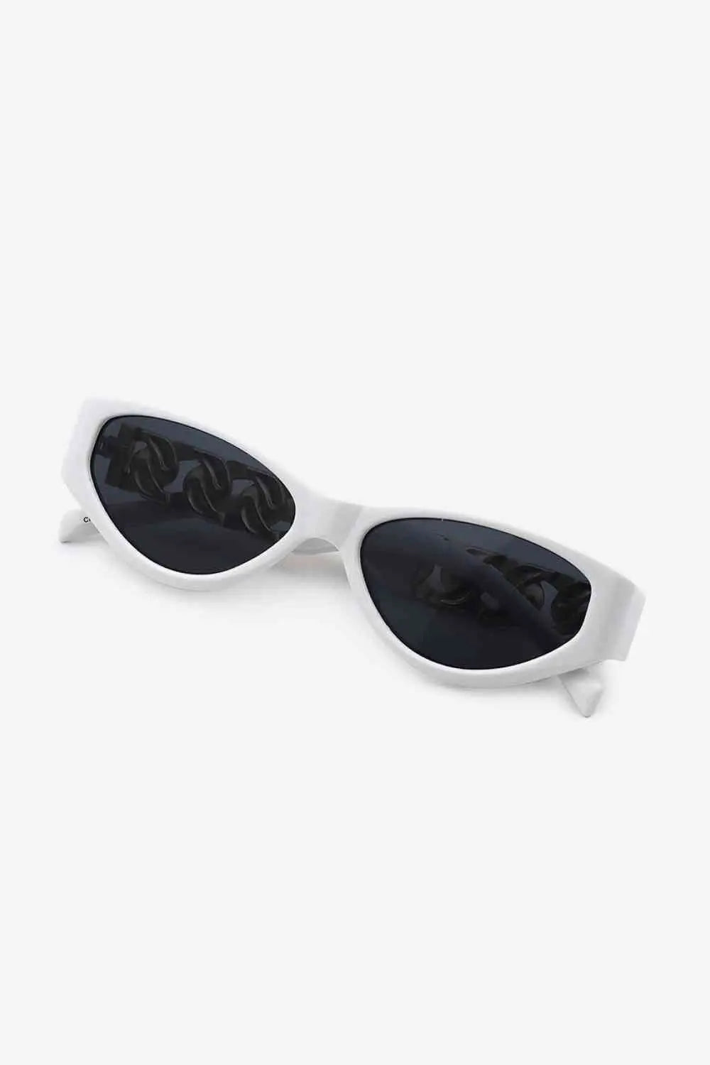 Chain Detail Temple Cat Eye Sunglasses Trendsi