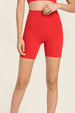 Seamless High-Rise Wide Waistband Biker Shorts Trendsi