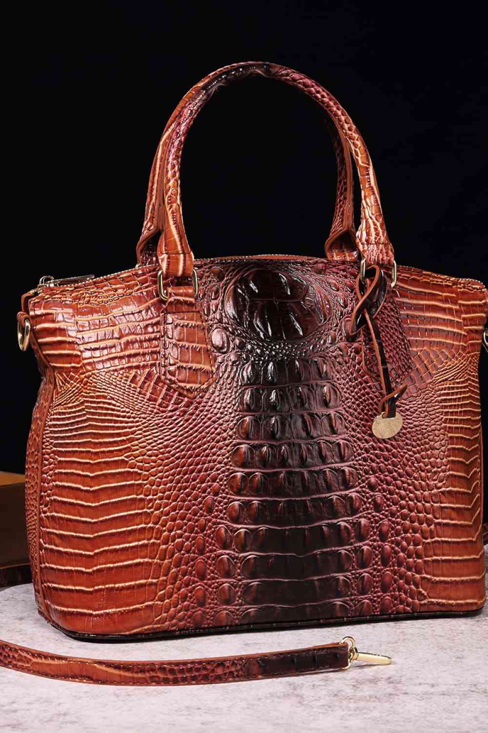 Gradient PU Leather Handbag Bazaarbey