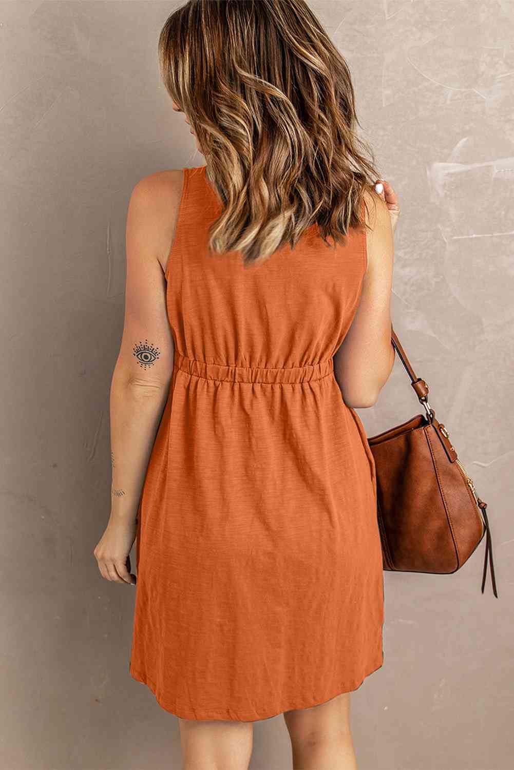 Sleeveless Button Down Mini Magic Dress Bazaarbey