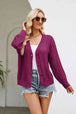  Button Front V-Neck Cardigan Trendsi