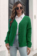 Button Down Ribbed Trim Cardigan Trendsi