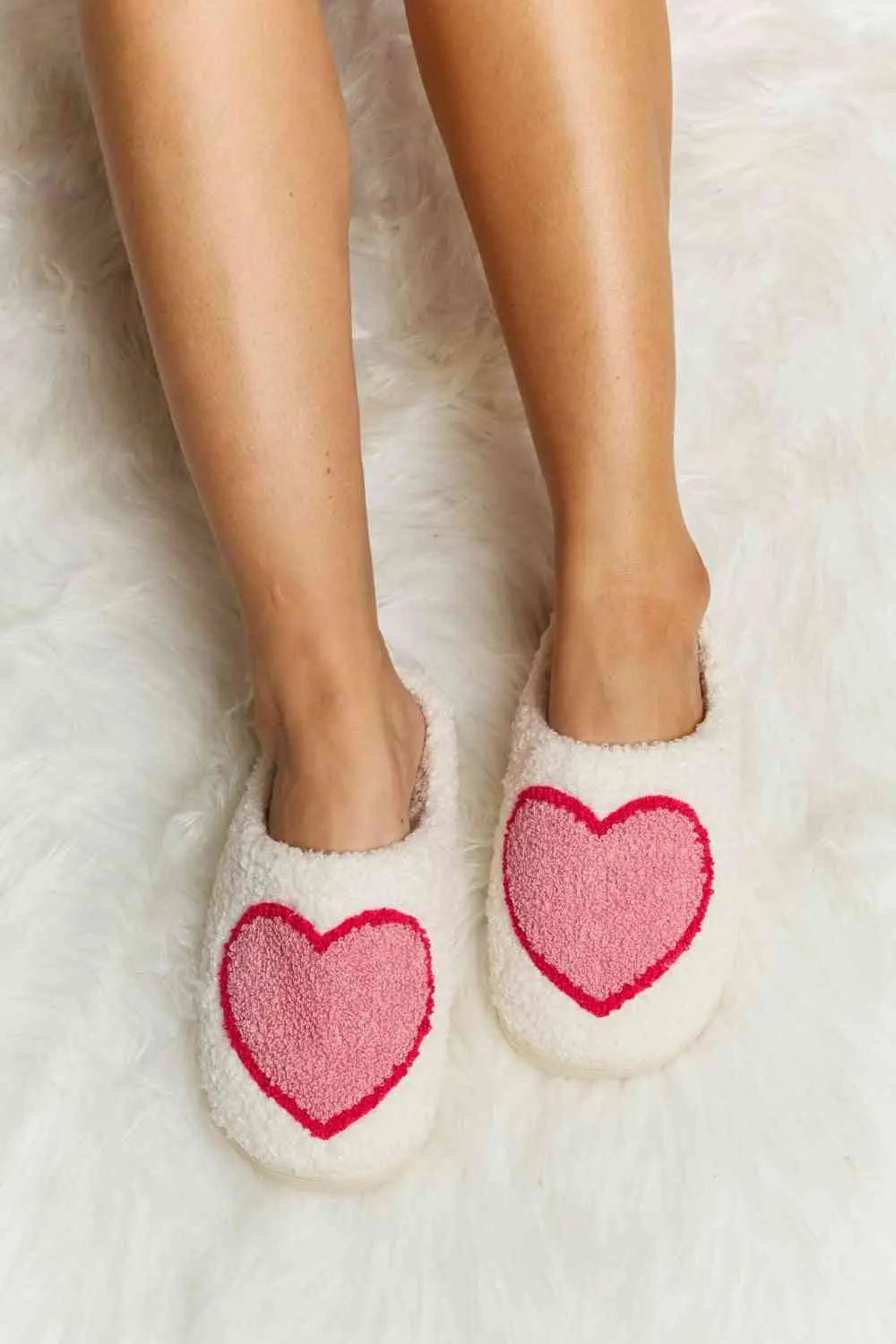 dy Printed Plush Slide Slippers Trendsi