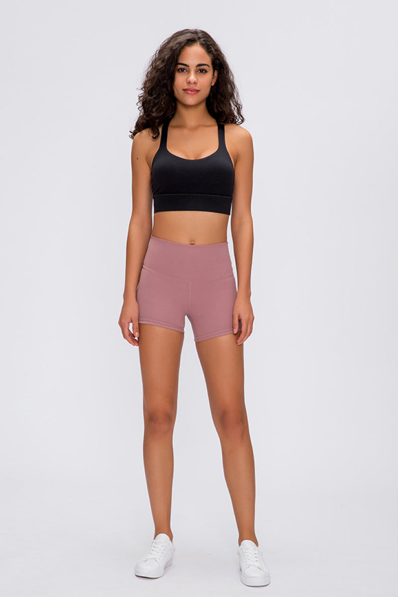 Stitch Active Shorts Trendsi