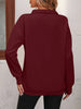 Zip-Up Dropped Shoulder Sweatshirt Bazaarbey