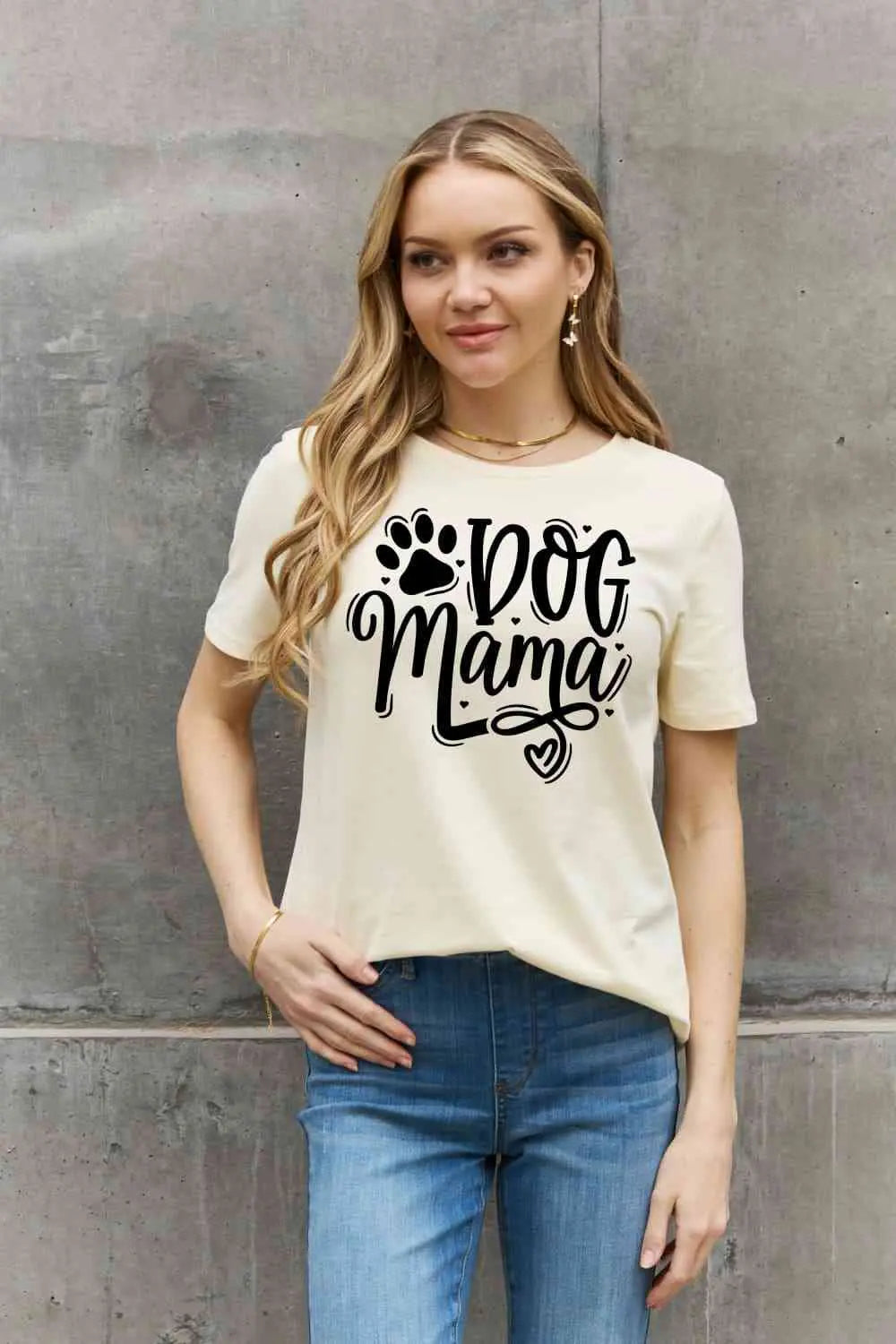 Simply Love Simply Love Full Size DOG MAMA Graphic Cotton T-Shirt Bazaarbey