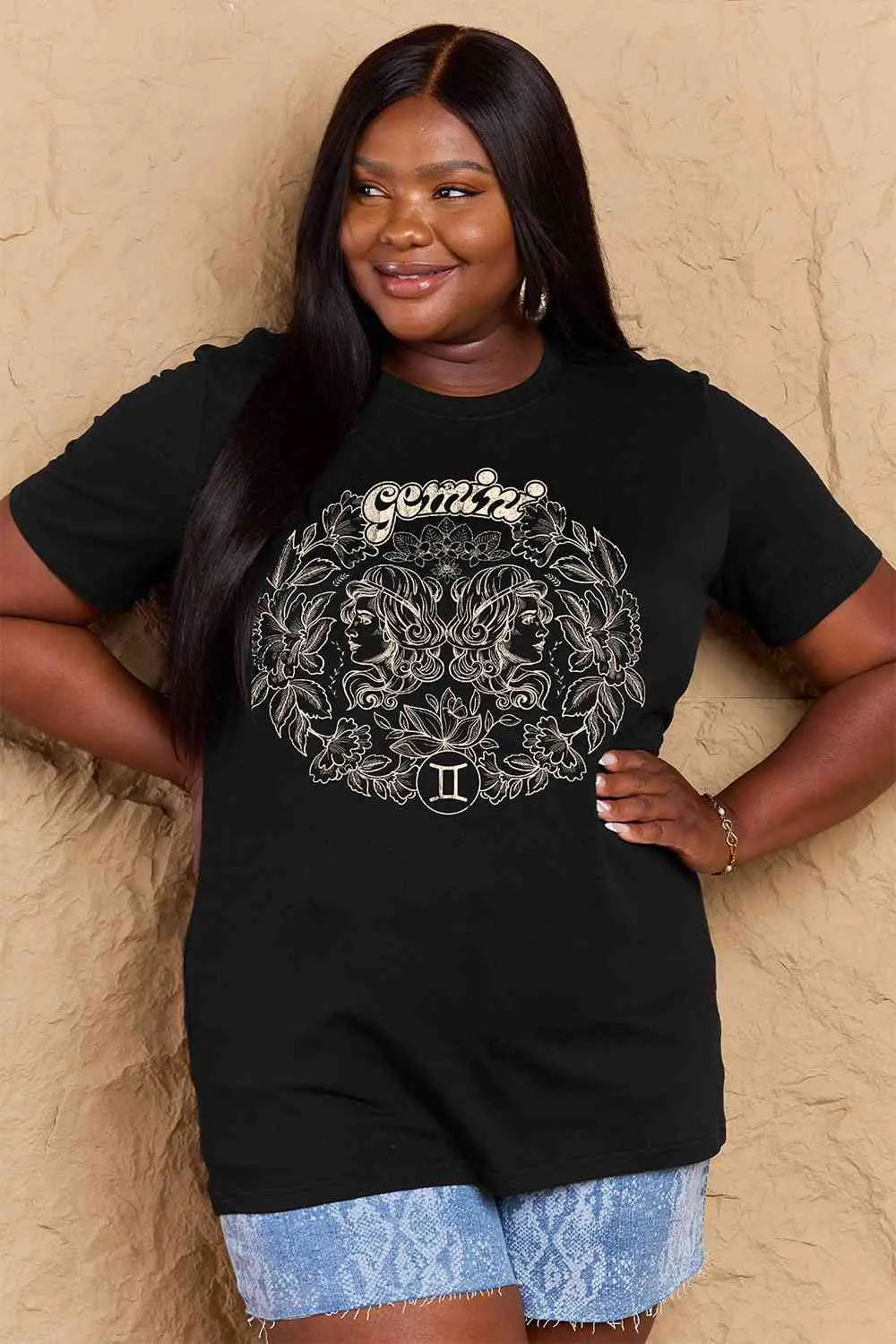 Simply Love Full Size GEMINI Graphic T-Shirt Bazaarbey