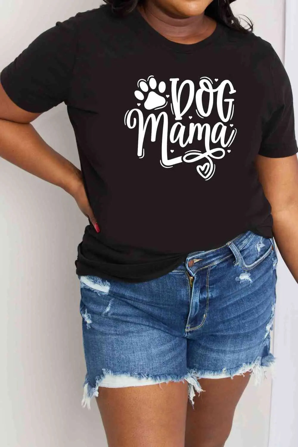 Simply Love Simply Love Full Size DOG MAMA Graphic Cotton T-Shirt Bazaarbey