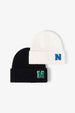 Letter N Patch Cuffed Knit Beanie Trendsi