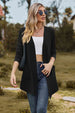  Long Sleeve Cardigan with Pocket Trendsi