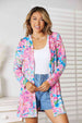  Floral  Long Sleeve Cardigan Trendsi