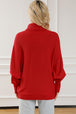 Merry Letter Embroidered High Neck Sweater Bazaarbey