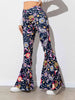 Floral High Waist Flare Leg Pants Bazaarbey