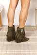  Women's Tassel Wedge Heel Ankle Booties Trendsi