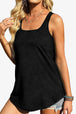 Curved Hem Square Neck Tank Bazaarbey