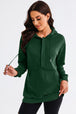 Drawstring Half Zip Hooded Dress -BazaarBey - www.shopbazaarbey.com