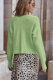 V-Neck Dropped Shoulder Cardigan Trendsi