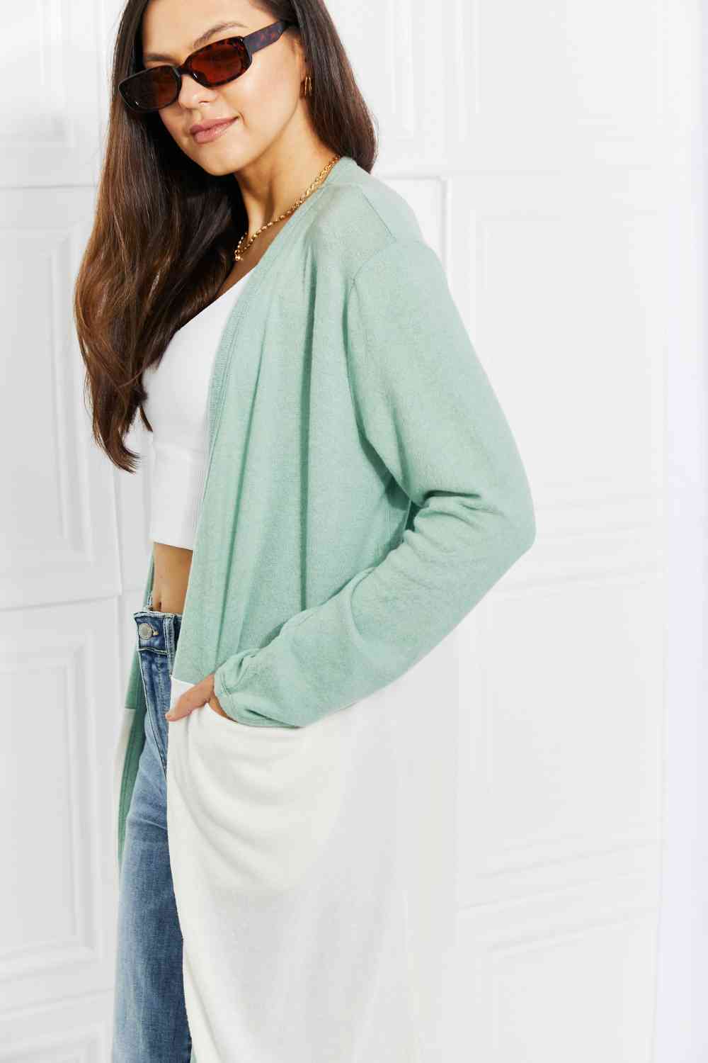  Until You Came  Duster Cardigan Trendsi