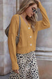 V-Neck Dropped Shoulder Cardigan Trendsi