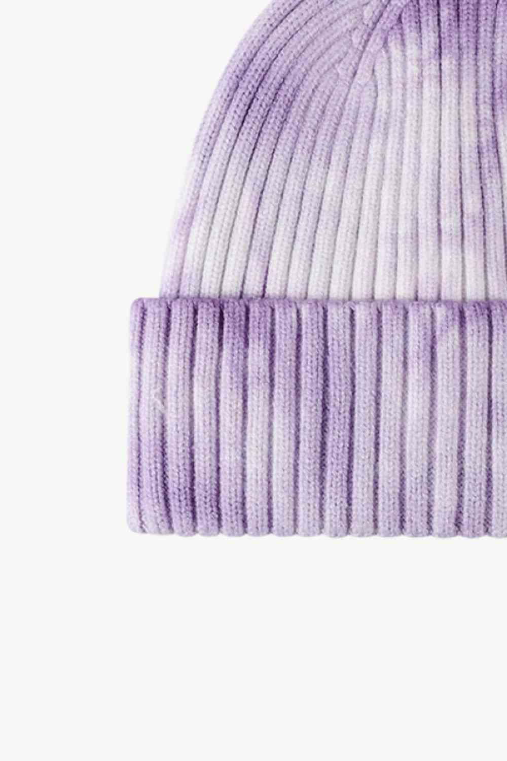 Tie-Dye Ribbed Cuffed Beanie Trendsi