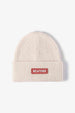 NEWYORK Patch Rib-Knit Cuffed Beanie Trendsi