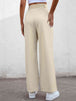 High Waist Straight Leg Pants Bazaarbey