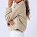 Long Sleeve Collared Neck Sherpa Jacket Trendsi