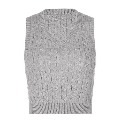  V-Neck Sweater Vest Trendsi