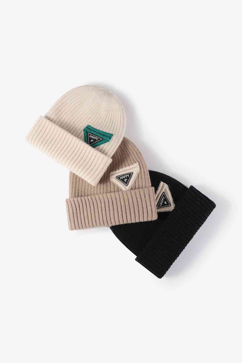 HAPPY Contrast Beanie Trendsi