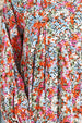 Floral Tie-Neck Long Sleeve Dress -BazaarBey - www.shopbazaarbey.com