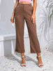 Cropped Straight Leg Pants Bazaarbey