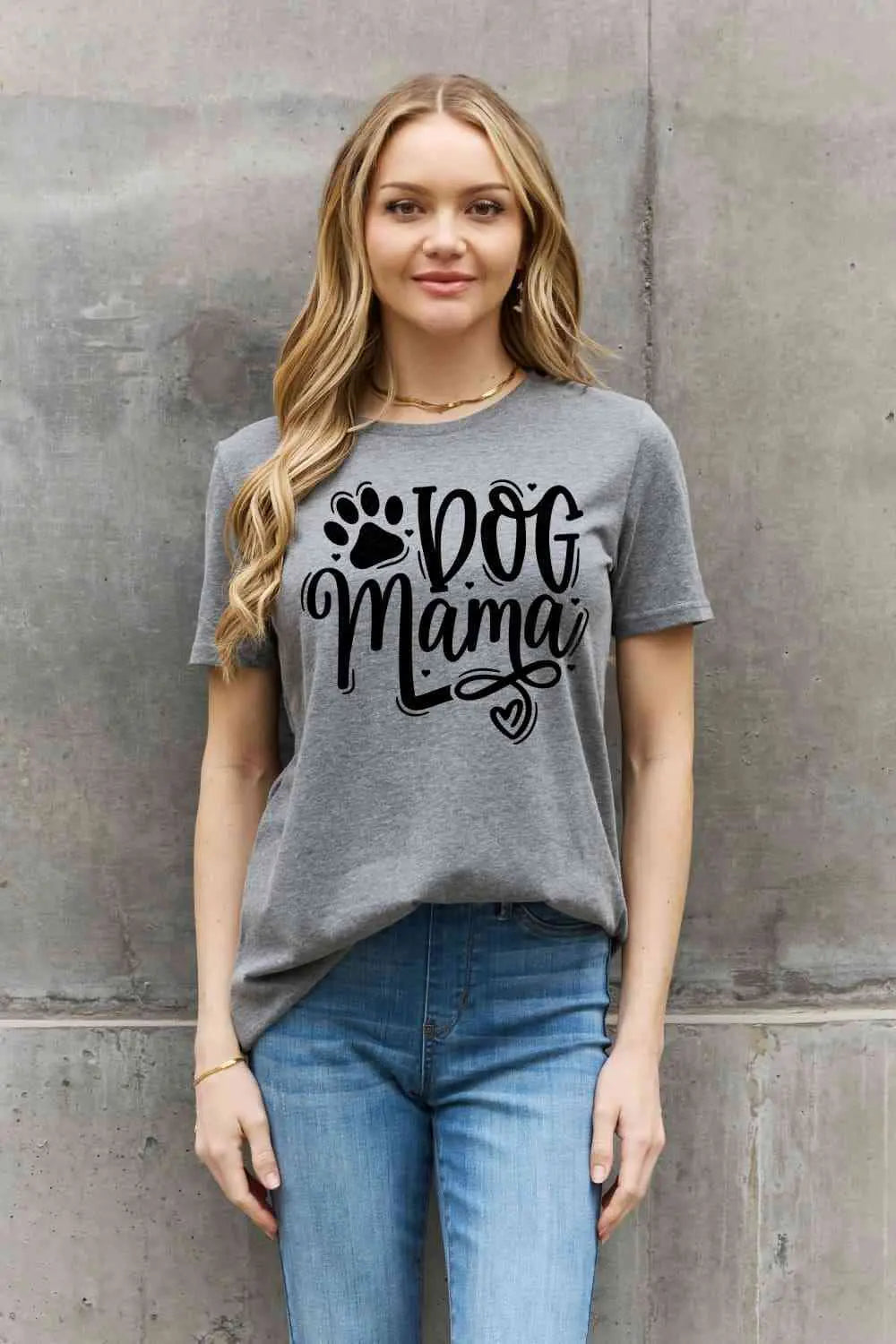 Simply Love Simply Love Full Size DOG MAMA Graphic Cotton T-Shirt Bazaarbey