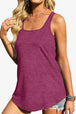 Curved Hem Square Neck Tank Bazaarbey