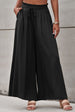 Drawstring Waist Wide Leg Pants Bazaarbey