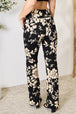   High Waist Floral Flare Pants Bazaarbey