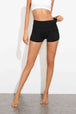 Exposed Seam High Waist Yoga Shorts Trendsi