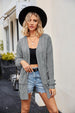 Open Front Cardigan with Pockets Trendsi