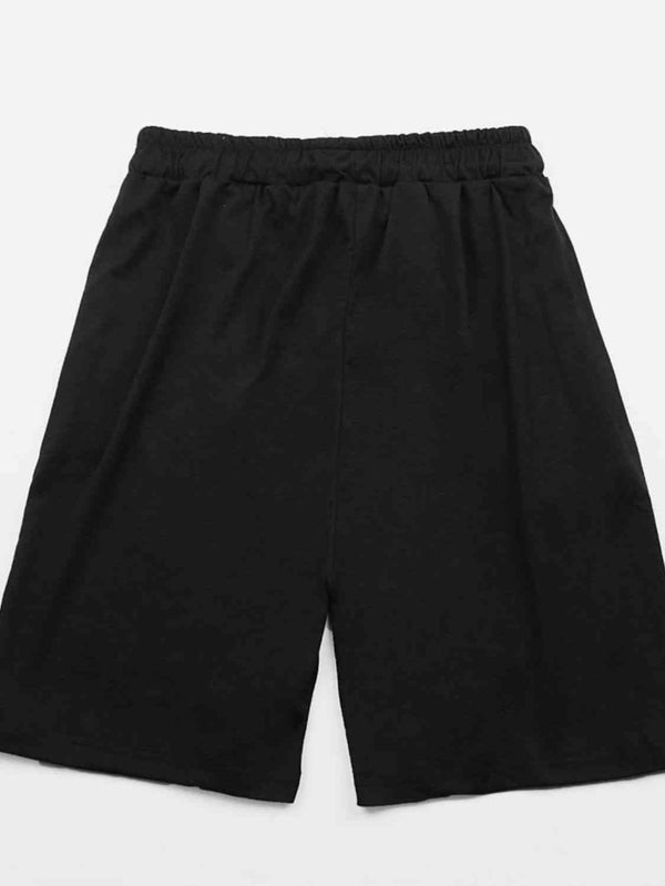 LOS ANGELES CALIFORNIA Graphic Drawstring Shorts Trendsi