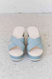  Cherish The Moments Contrast Platform Sandals in Misty Blue Trendsi