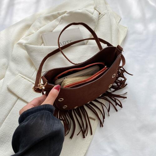 Fringe Detail Crossbody Bag Bazaarbey