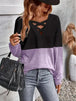   V-Neck Long Sleeve Top Trendsi