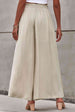 Drawstring Waist Wide Leg Pants Bazaarbey