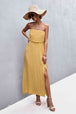 Strapless Split Maxi Dress Bazaarbey