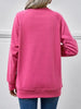 Round Neck Long Sleeve Sweatshirt Trendsi