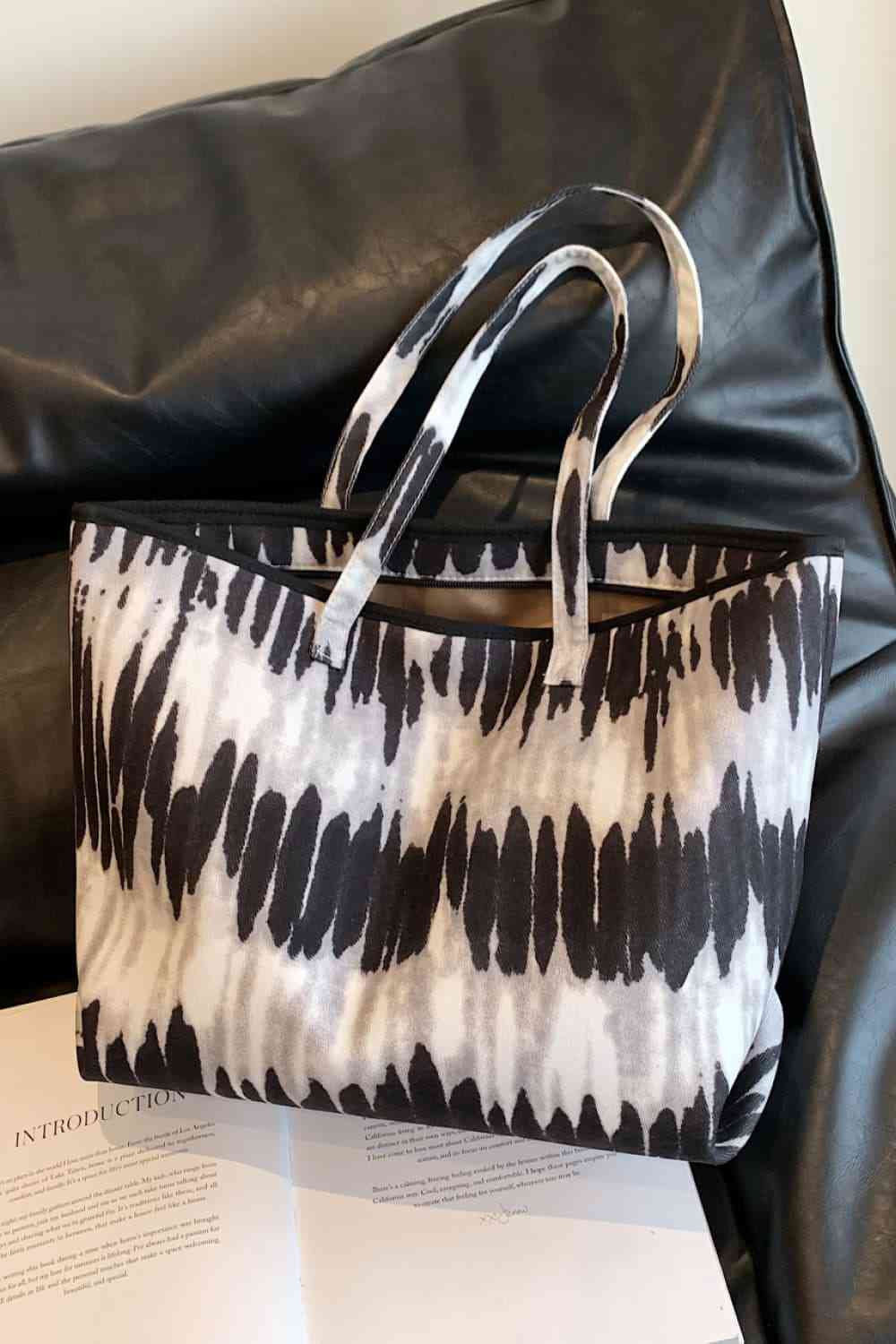 Printed PU Leather Tote Bag Bazaarbey