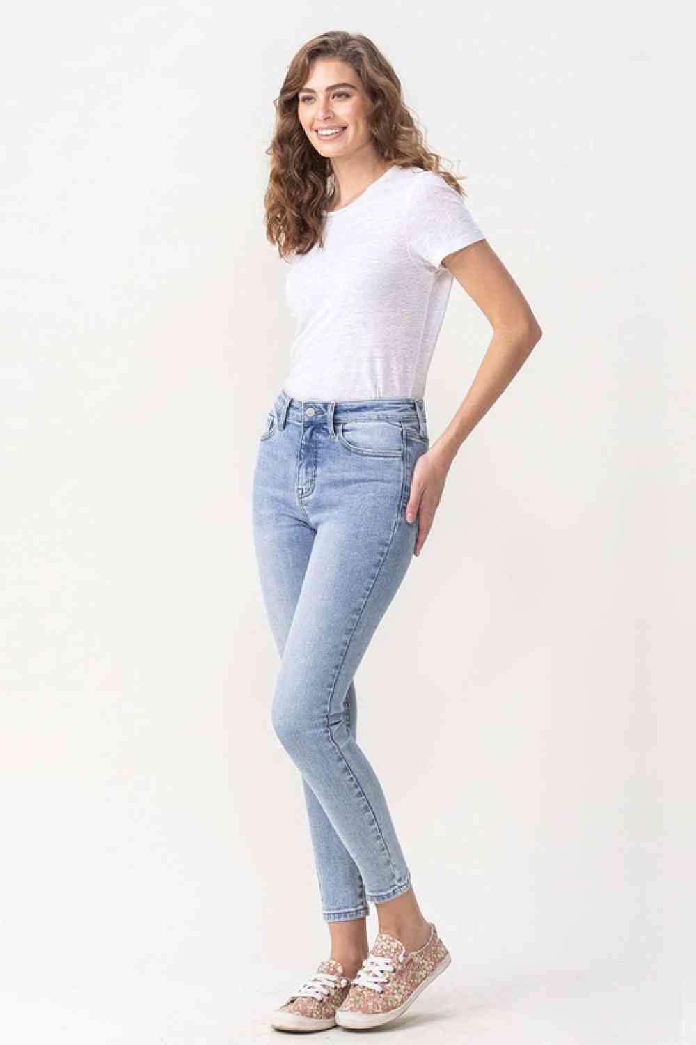   Talia High Rise Crop Skinny Jeans Trendsi